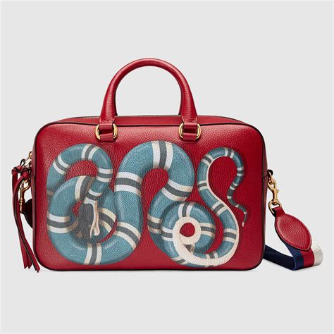 gucci handbag snakeskin|gucci snake print bag.